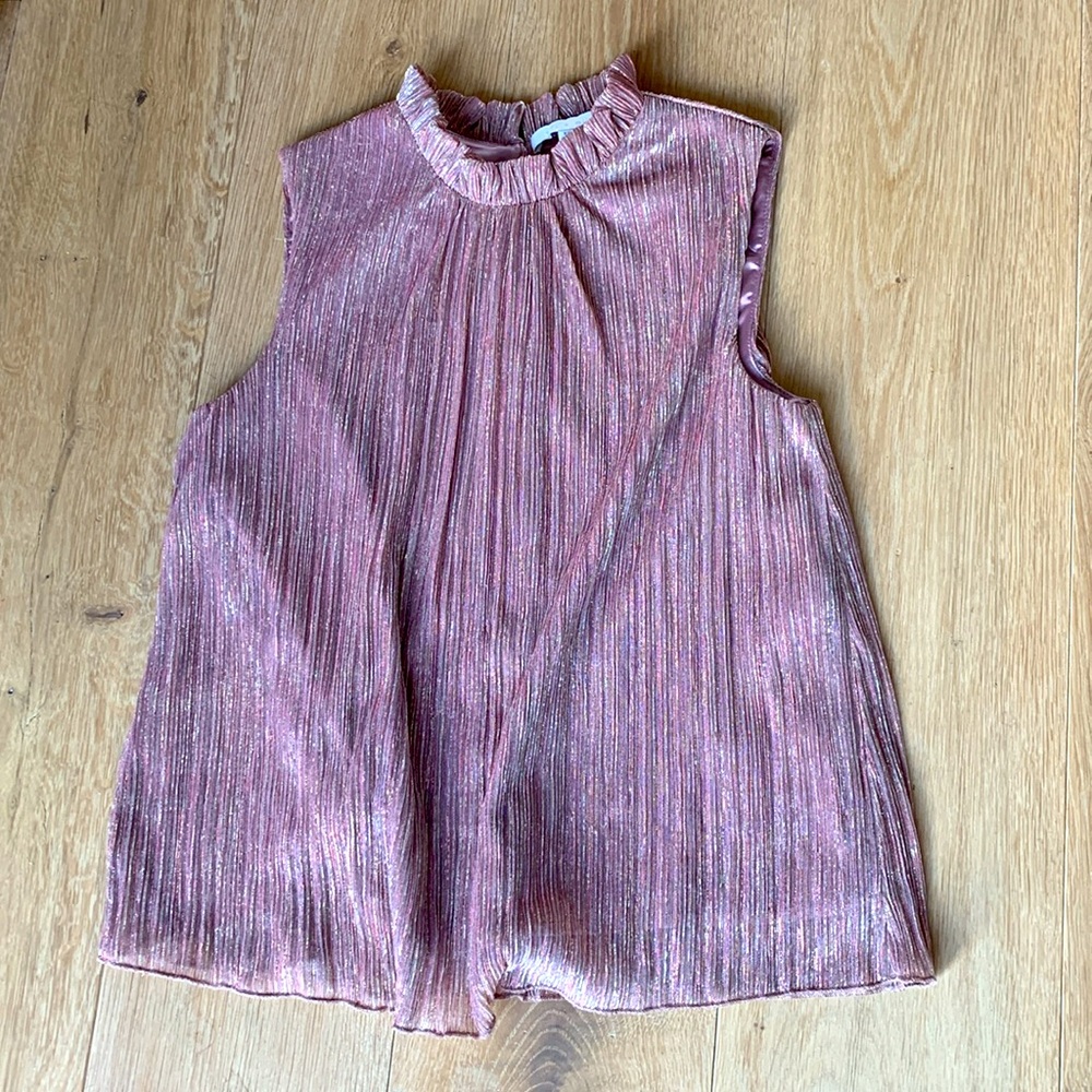 🦄 Eri + Ali (Anthropologie) sleeveless A-line top in mauve
